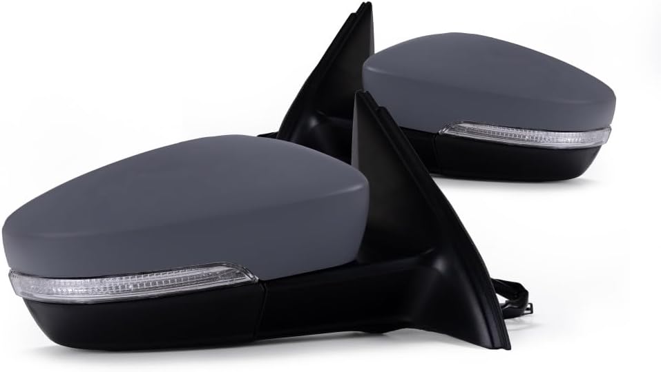 For Volkswagen Jetta Sedan/Hybrid 2011-2018 Door Mirror Driver and Passenger Side | Pair | Power | Heated | w/Signal Light | Hybrid | 5C7857508AE, 5C7857507AD | VW1320146, VW1321146