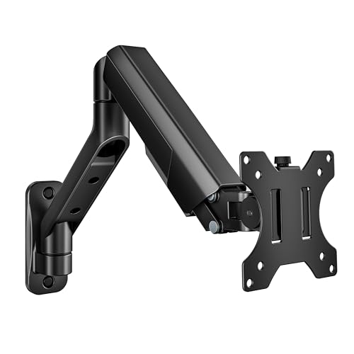 ARES WING 17-40 Zoll Monitor Wandhalterung für LED/LCD Bildschirm, Monitor Halterung Wand, Monitor Arm Wall Mount mit Höhenverstellbar Neigbar Drehbar, Max12KG, VESA 75/100