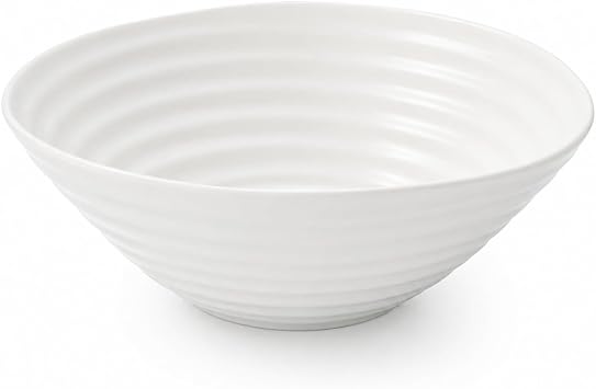 Portmeirion Sophie Conran White Cereal Bowl | Dinnerware Bowl for Soup or Cereal | 7.25 Inch | Made from Fine Porcelain | Microwave and Dishwasher Safe