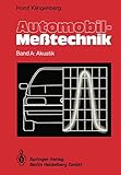 Automobil-Me Technik: Band A: Akustik