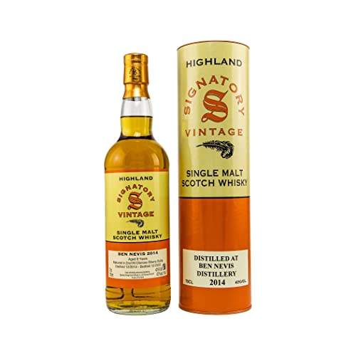 Signatory Vintage BEN NEVIS 8 Years Old Highland Single Malt Scotch Whisky 2014 43% Vol. 0,7l in...