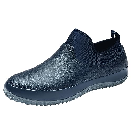 Non Slip Work Shoes for Women Men Waterproof Chef Shoes Garden Shoes Blue