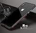For IPhone X,DAYJOY Dual Color Premium Aluminum Metal Shockproof Bumper Frame Case for Apple IPhone X(BLACK RED)