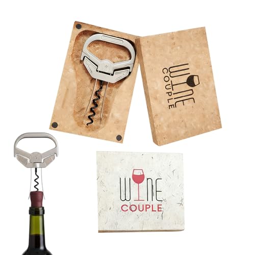 Abridor de vino vintage - Sacacorchos,Abrebotellas de vino de dos puntos,Para camareros camareros coleccionistas de vino Comedor Hotel Navidad