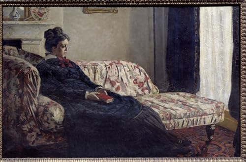 Toile Claude Monet decoration salon moderne pour creer une ambiance artistique chaleureuse