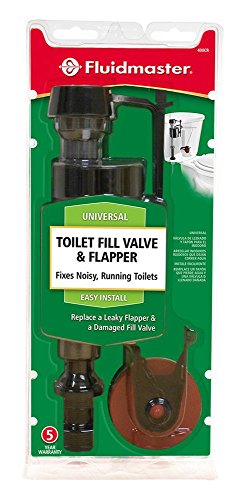 Fluidmaster 400CRP14 Toilet Fill Valve and Flapper Repair Kit for 2-Inch Flush Valves, Easy Install