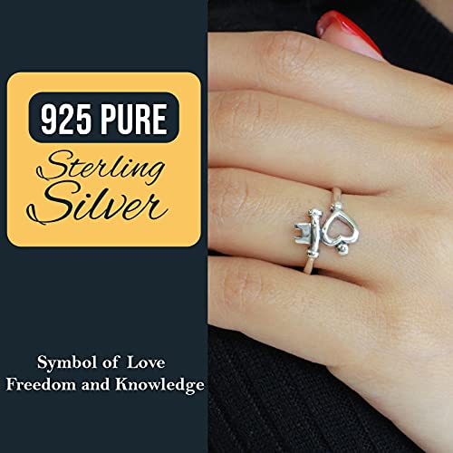 CloseoutWarehouse 925 Sterling Silver Key To My Heart Ring3