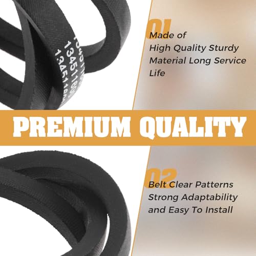 134511600 Washer Drive Belt, Replacement for Frigidaire, Whirlpool, Kitchen Aid, Admiral, Amana, Estate, Jenn-Air, Replaces # 1156860 131234000 131686100 13416110 AP3867042 PS1146950