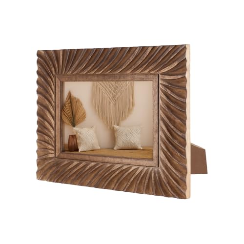 indoStrides Hand Carved Mango Wood 5x7 Picture...