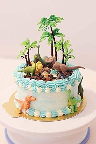 Obuy 12Pieces 3.15-Inch And 5.5-Inch Green Palm Tree Cake Topper Decorated With Coconut Cake Topper Cake Decoration Or Model, Sand Table Decoration. #TOP3