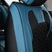Coverado Seat Covers Full Set, 5 Seats Breathable Faux Leather Seat Covers for Cars, Car Seat Cover Winter, Car Seat Protector Car Seat Cushion, Automotive Seat Cover Universal Fit Most Vehicles, Blue