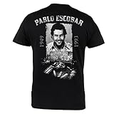 Rule Out Casual T-Shirt para Hombre. Pablo Escobar. El Patron del Mal. TV-Serie Fans (Talla Large)