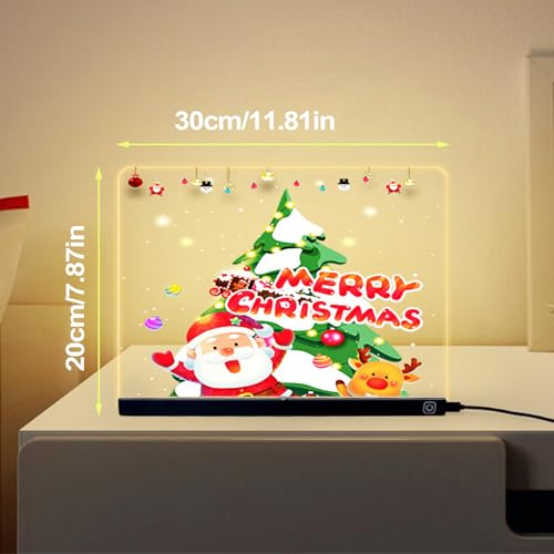 Panneau lumineux LED acrylique avec surface réinscriptible pour dessin