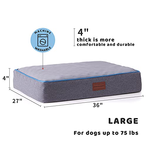 Sunstyle Home Dog Bed For Large Dog Bed Small Dog Bed L Dog Bed Up To 50/75/100Lbs Orthopedic Egg Crate Foam #TOP2