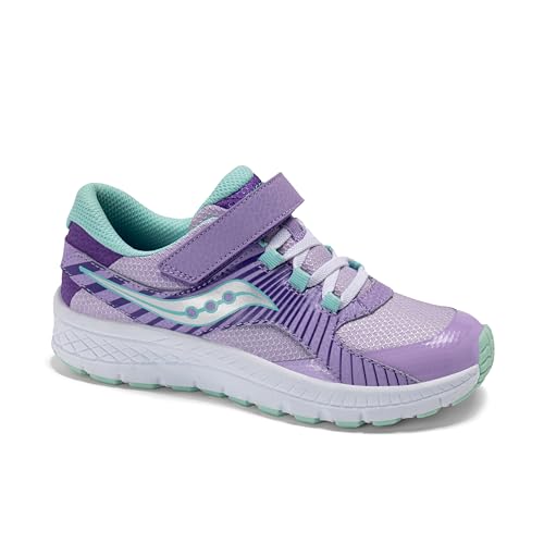 Saucony Kids (Vida) VELOCER AC Sneaker, Purple, 5 US Unisex Big Kid