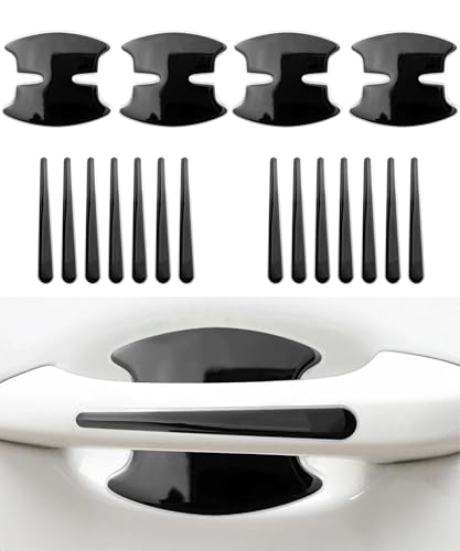 Xibao Protectores para Manilla Coche,Manija de la Puerta del Automóvil Película Protectora,Compatible con la Mayoría de Coches,SUV y Camionetas,así como con Algunos Vehículos Eléctricos (Negro)