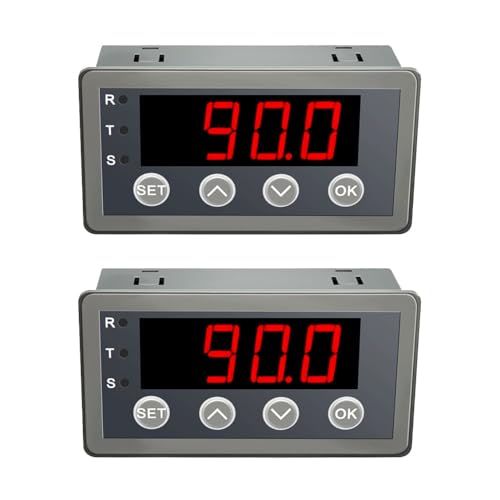 2Pcs Relay Version Digital Display Meter 0-10V 0-20MA 2-10V 4-20MA Analog Input Display Meter Digital Header