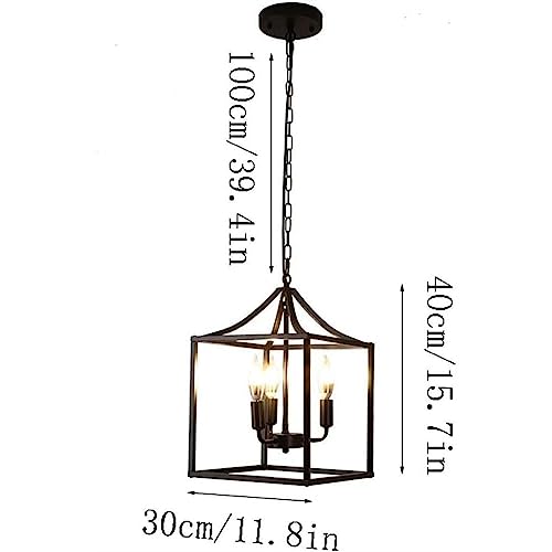 Lustre industriel couloir d'entrée et chambre suspension noire E12 - 7