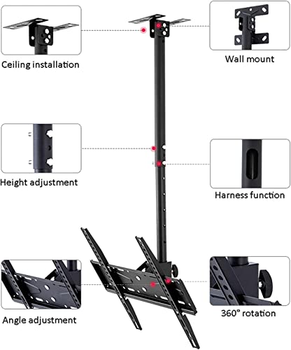 Support TV multifonction inclinable pivotant hauteur réglable - 7