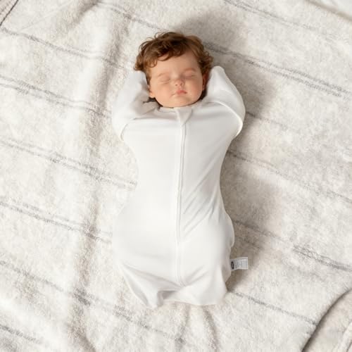 Image of MEXXI Baby Transitional Swaddle, 2 Pack Sleep Sack With Arms Up, 0.5 TOG