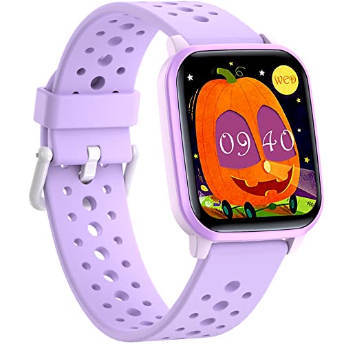 Butele Kids Smart Watch Niñas Niños, Kids Smart Watch Juegos 6-16 Años Reloj Inteligente Regalo con Modo Dormir 20 Modos Deportivos 5 Juegos Podómetro Niños Niñas Regalo de Cumpleaños (Morado)