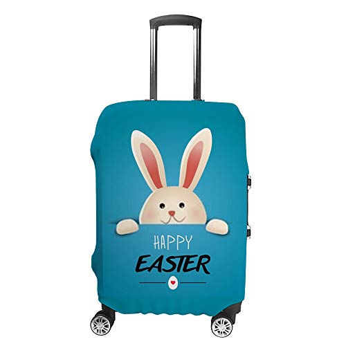 Housse de voyage CHEHONG lapin bleu lavable pour valise 18 à 32 pouces