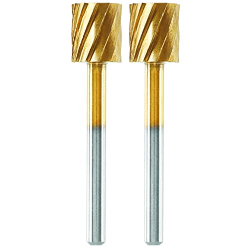 Dremel MAX Punta da intaglio ad elevate prestazioni (115DM) 2 punte per intaglio e incisione da 7,9 mm ad elevate prestazioni rivestite in titanio, massima durata