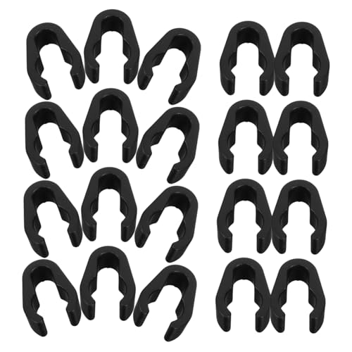DONFAMDS 20個マイクケーブルクリップ プラスチック製 マイクスド用ケーブ