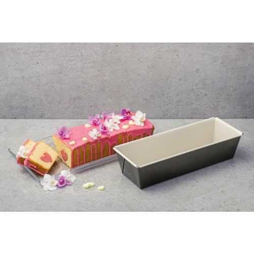 Miniatura 7 de Dr. Oetker, 30x11,5x7,5cm, Molde Rectangular Plumcake En Acero Reforzado Con Cerámica Y Revestimiento Antiadherente Especial, 1ud, Gris Marengo Y Crema