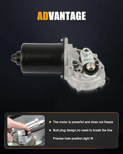 Image of ROADFAR Front Windshield Wiper Motor for Chevrolet for Corvette 2005-2013 | For Cadillac For XLR 2004-2009|For Corvette 2005-2013|For Toyota For Sienna 1998-2003|Replace 12335959|8511008010|5 Pins
