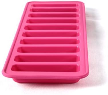 Elbee Home Silicone Ice Stick Mold Tray Fits into Soda Bottles Makes 10 Easy Release Ice Cube Sticks