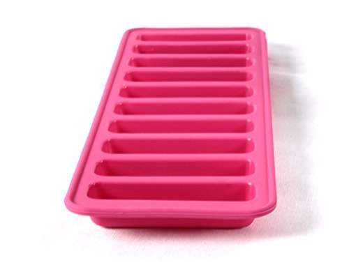 Elbee Home Silicone Ice Stick Mold Tray Fits into Soda Bottles Makes 10 Easy Release Ice Cube Sticks