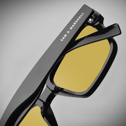Image of SAM AND MARSHALL TROY Sunglasses I 400UV Protection I Rectangle Shape Sunglass I Men & Women