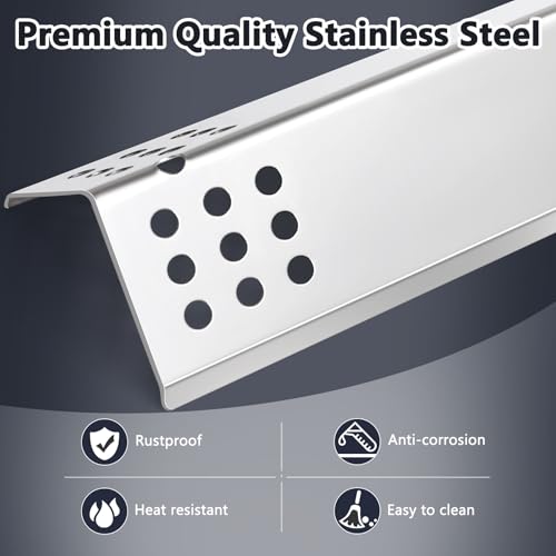 Image of Hiorucet Grill Parts for Monument Grill 4 Burner 35633, 41847NG, 24633, 17842, 24367, Stainless Steel D010012307 Flame Tamers, A0212926 Burners and Igniters for Monument Grill Replacement Parts.