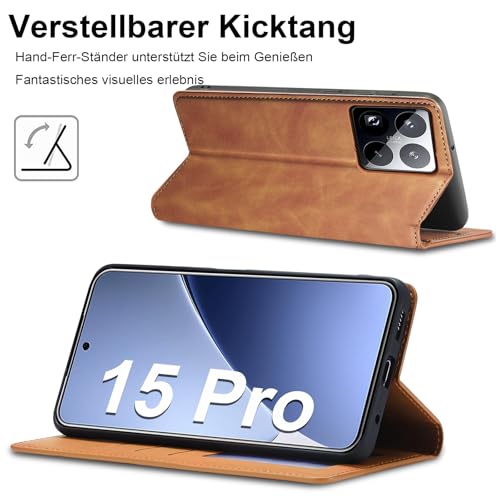 Étui Xiaomi 15 Pro antichoc cuir pour éviter les écrans brisés