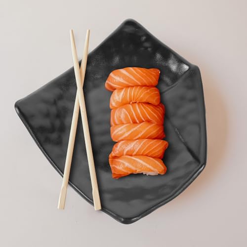 Plato de sushi pentagonal de plástico 9 pulgadas miniatura 5