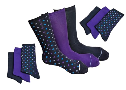 Women’s Ankle Crew Socks, 6-Pack, Sock Size 9-11, Breathable, 3 Colors for Daily Use