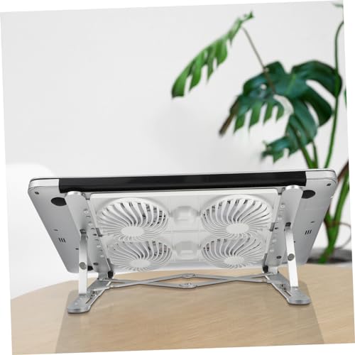 Base con ventiladores y diseño antideslizante plata miniatura 5