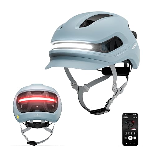 Image of Aura Smart Bike Helmet with MIPS + Lights | NTA-8776 E-Bike Certified | Crash Detection, Turn Signals & Brake Light | Urban & Road Cycling
