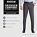 Haggar Mens Premium Comfort Stretch Slim Fit Dress Pants, Blue, 32W x 29L US