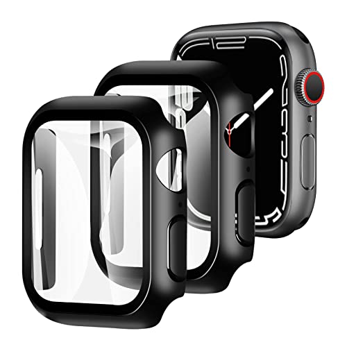 【2枚セット】YOFITAR Apple Watch 用 ケース seriesSE2/7/6/SE/5/4 40mm アップルウォッチ保護カバー ガラスフィルム 一体型 PC素材 全面保護 超薄型 装着簡単 耐衝撃 高透過率 指紋防止 傷防止 (serie