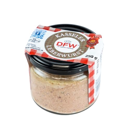 Kasseler Leberwurst 250g (Glas) Wurstkonserve | Hausmacher Qualität | DFW (1229)