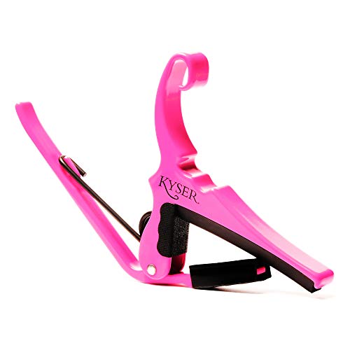 Kyser KG6NPA Quick-Change Capo (Neon Pink) – Capodastres - Les Beatles, Paul McCartney, John Lennon, RIngo Starr, George Harrison Kyser KG6NPA Quick-Change Capo (Neon Pink) - Capodastres – Image 3