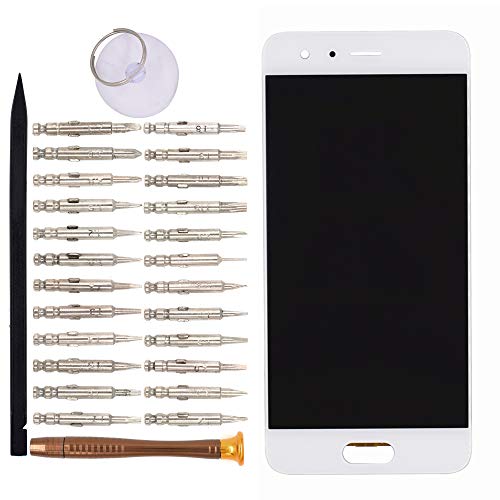 Image of LCD Screen Display with Digitizer Touch Panel Without Bezel Frame Compatible with Huawei Honor 9 Honor 9 Premium STF-L09 STF-AL00 STF-AL10 STF-TL10(White)