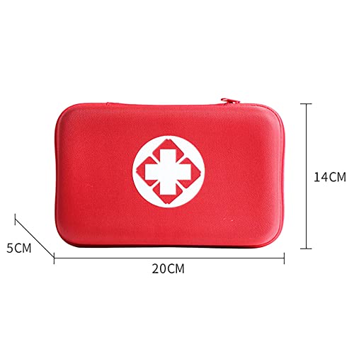 Image of CRUVURBI First Aid Emergency Kit Case Car Bike Home Office Medical Bag Portable Outdoor Travel Sports Emergency Medical Treatment Hard Cover