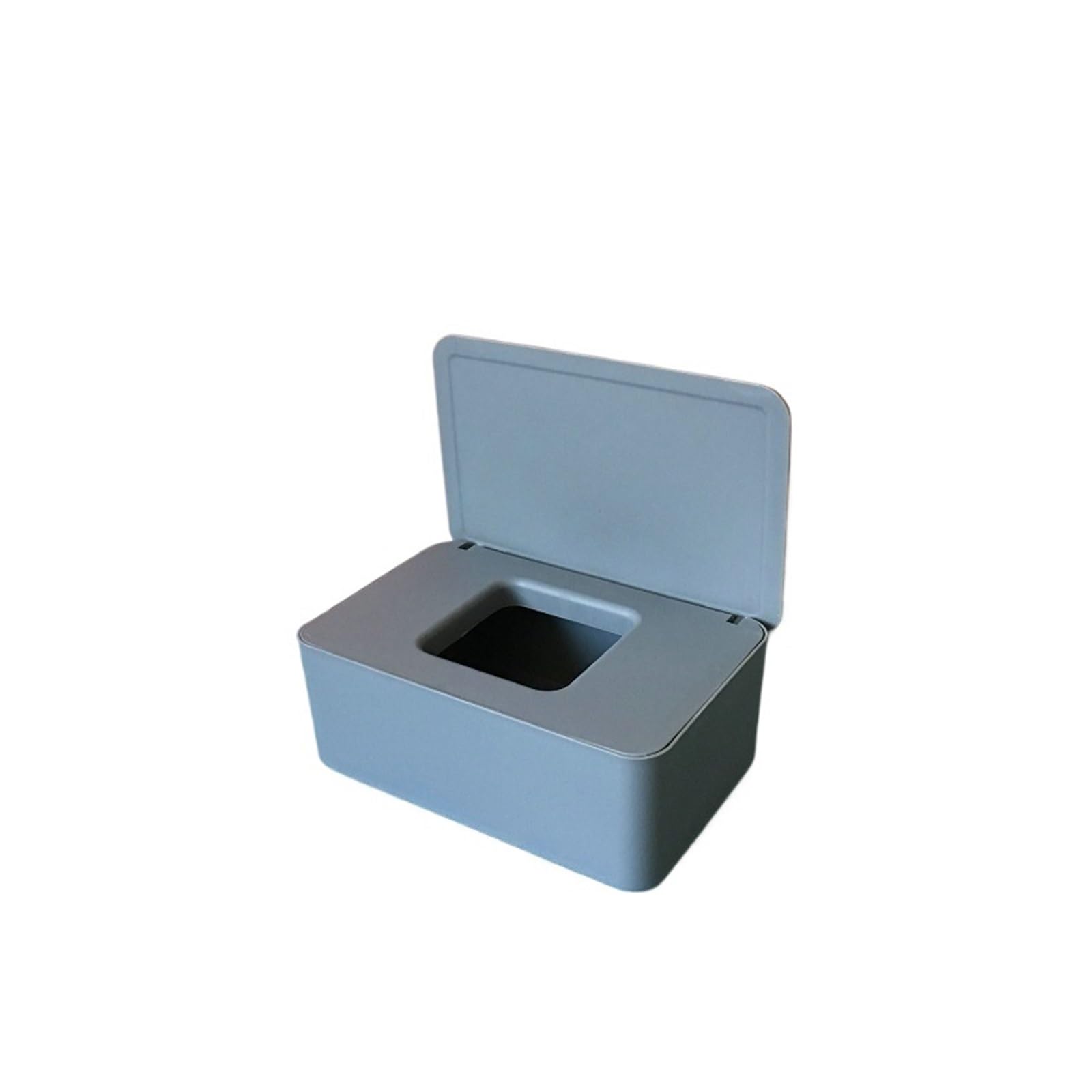 Tissue Box 1pc, Wet Tissue Box Desktop Seal Wipes Paper Storage Box Household Plastic Dust-proof With Lid Tissue(Dark Grey)