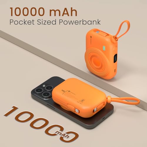 Portronics Store Portronics Power Shutter 10000mAh Powerbank, Orange - Image 5
