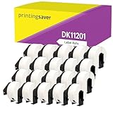 Printing Saver 20 Sostituzione Brother DK 11201 Rotolo Etichette Adesive per P-Touch Brother QL 710w QL 700 QL 500 QL 550 QL 570 QL 800 QL 810W QL 1050 QL 1100 (29 x 90 mm)