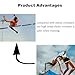 High Jump Elastic Crossbar 8.2ft Long High Jump Elastic Bungee Cord Elastic Rubber Foldable High Jump Training Equipment Track & Field Equipment Pole Vault Training Elastic Jump Bands for Beginners