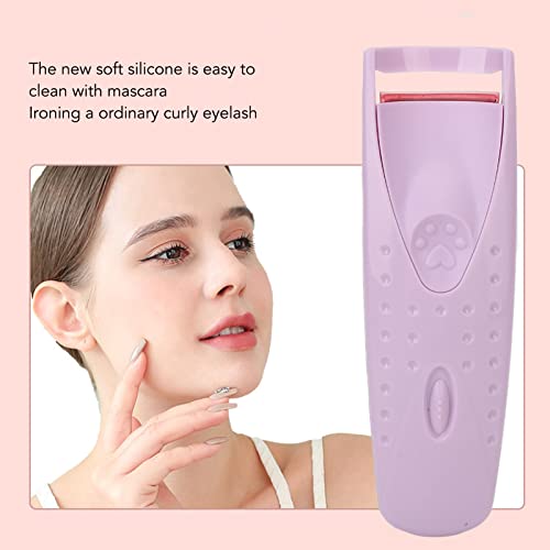 Curvador de cílios aquecido, modelador de cílios elétrico, recarregável Tipo C Curvador de cílios de